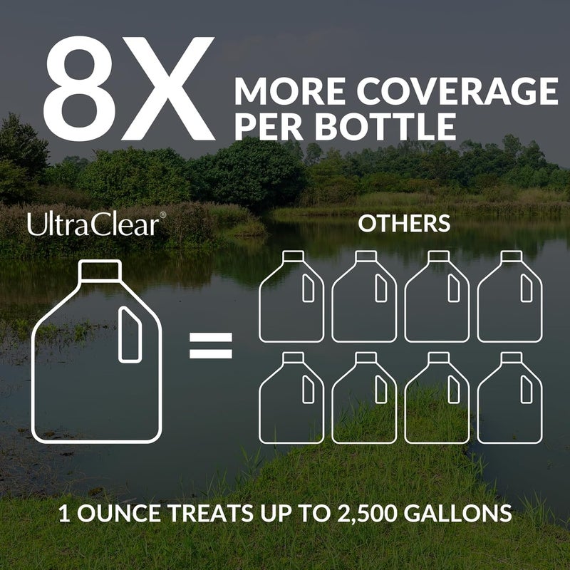 Ultraclear Clarifier (1 Gal) – Natural Pond Cleaner with Beneficial Bacteria – Improves Water Clarity & Reduces Cloudiness for Clear Pond Water – Safe for Fish, Plants & Pets - Image 3